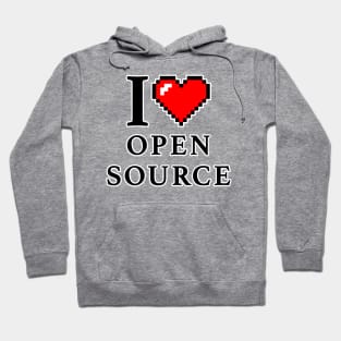 I love Open Source Hoodie